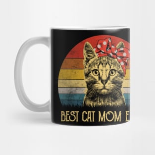 Vintage Best Cat Mom Ever - Cat Mother_s Day Gift Mug